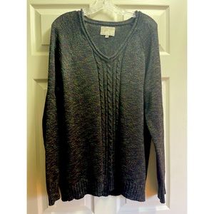 Multi colored v neck sweater